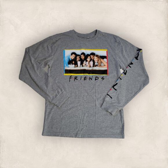 Friends The TV Series Grey Long Sleeve Crewneck Top Size Small - Picture 5 of 5